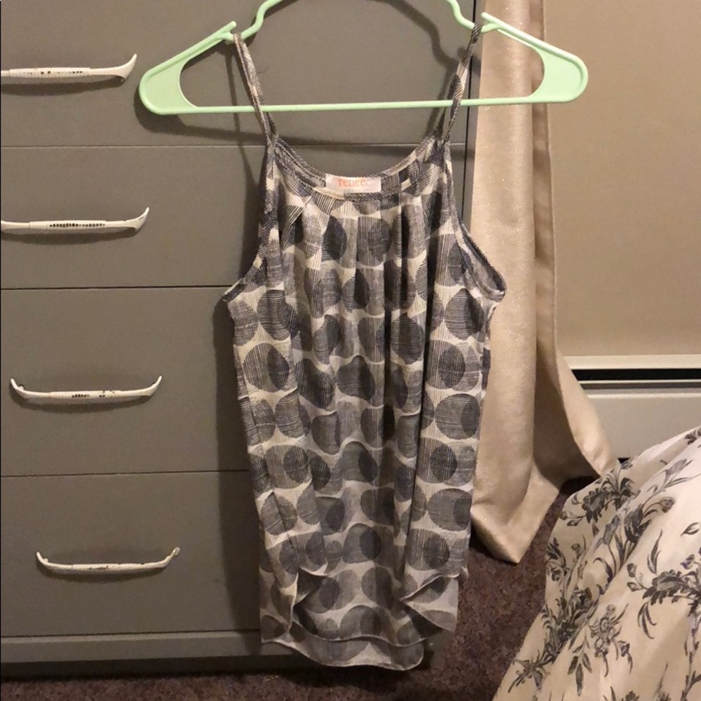 Black and white tank